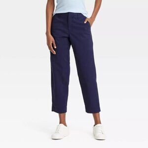 a new day Navy Crop Trousers 14